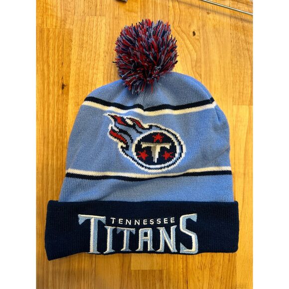 Tennessee Titans Toboggan Beanie Blue NFL Pompom Hat - Picture 1 of 3